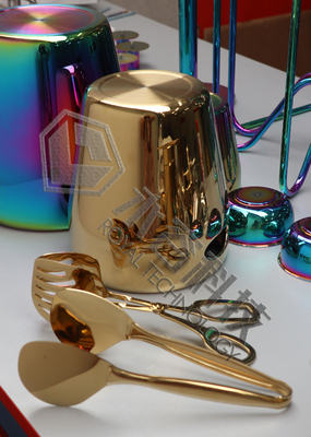 TiN PVD Gold Coating Machine تجهیزات تیتانیوم نیترید طلا تزئینی