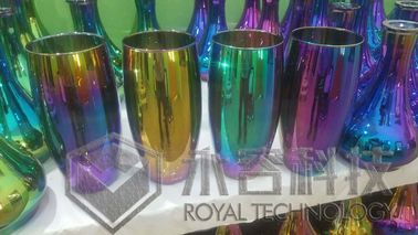 شیشه Shisha رنگین کمان پوشش های تزئینی، ظروف شیشه ای PVD پوشش خلاء، شیشه شیشه ای رنگین کمان