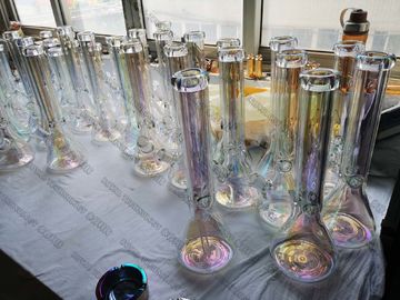 آبکاری طلای نازک PVD بر روی شیشه ، تجهیزات آبکاری خلاء PVD گلدان گلدان ، پوشش تزئینی PVD خاکستری تیره