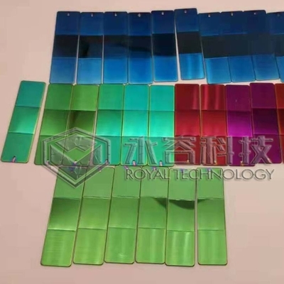 قیمت خوب رنگ سبز تزئینی PVD، پوشش های سبز برنجی روی پانل های فولادی ضد زنگ آنلاین