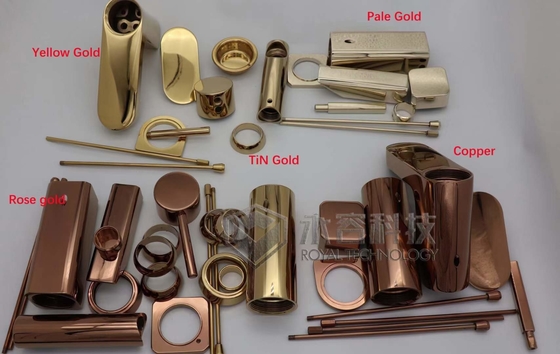 قیمت خوب روکش های تزئینی شیرآلات PVD پوشش های برنجی ABS و روی لوازم بهداشتی فولاد ضد زنگ آنلاین