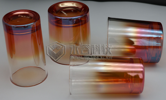 کهربا رنگی محصولات شیشه ای دستگاه پوشش PVD دستگاه آبکاری تبخیر قوس بر روی مهره های شیشه ای