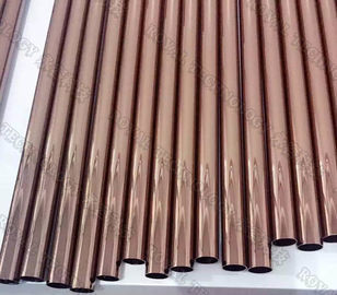 روکش طلا PVD دستگاه پوشش خلاء، لوله های فولادی ضد زنگ فولاد PVD