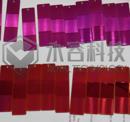 قیمت خوب پوشش جدید PVD: رنگ بنفش PVD، PVD مایل به قرمز، PVD سبز برنجی، PVD آبی سرمه ای، روکش های آبی-ببی آنلاین
