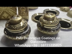 دستگاه تزئینی زره شیشه ای دو طرفه رنگ طلایی بازتاب، چسبندگی قوی TiN پوشش طلا