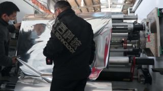 متالیزاسیون آلومینیوم فیلم پلاستیکی PE R2R